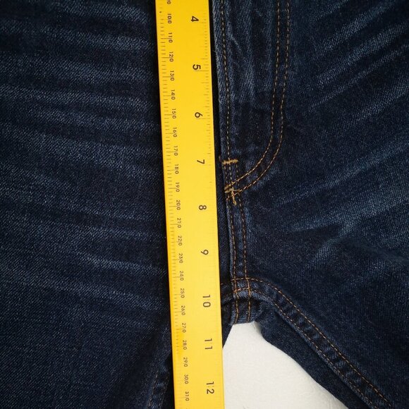 Hollister Men's Size 34/32 Dark Wash Straight Legs Blue Jeans - Picture 14 of 15